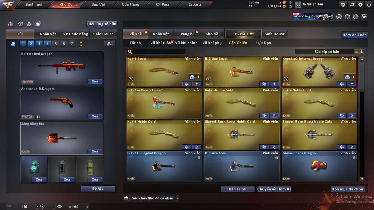 shop acc cf uy tin gia re